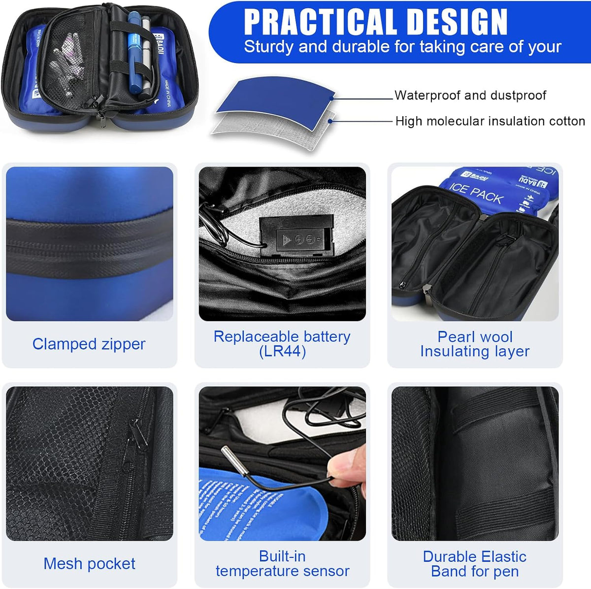 Peptide Temperature Controlled Travel Case for Vials