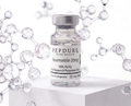 Tesamorelin peptide bottle on a clean white background